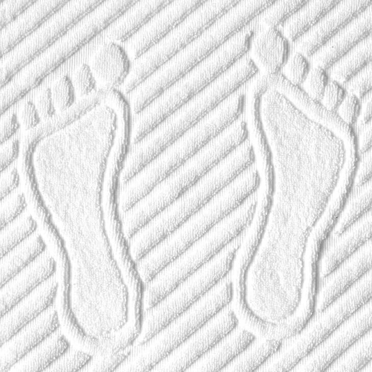 Махровый коврик для ног.(50x70см) Цвет - Белый 700гр/м2