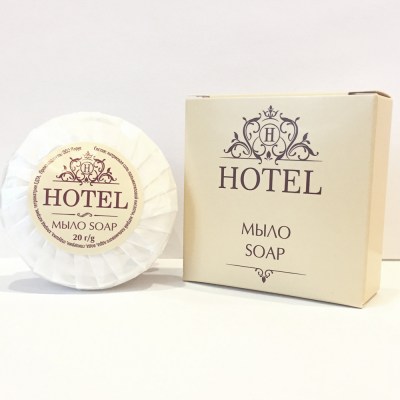 Мыло 20г в гофрэ-плиссе в картоне HOTEL. Image 1
