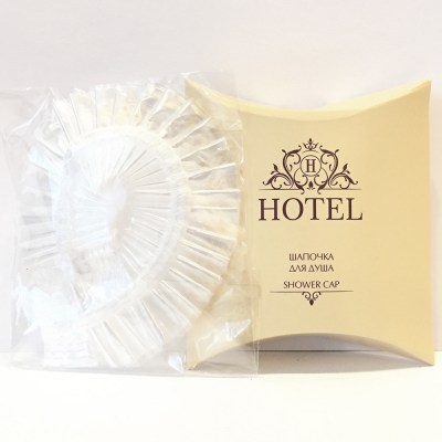 Шапочка для душа в полиэтилене HOTEL(картон упак) Image 2