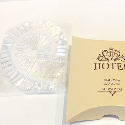 Шапочка для душа в полиэтилене HOTEL(картон упак) Image 3